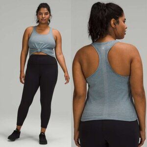 Lululemon Swiftly Tech Racerback 2.0 Race Length In Tetra Stripe Rhino Grey 8